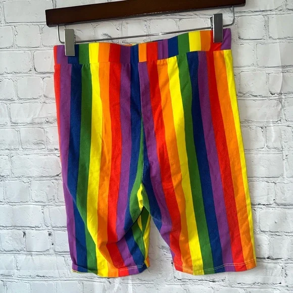 divided by h&m rainbow stretchy shorts size S - Picture 4 of 5